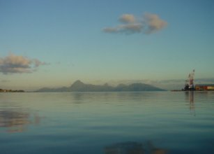 Moorea seen from Papeete